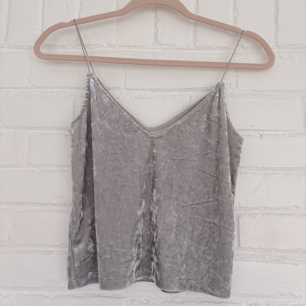 H&M Divided Crushed Velvet Camisole Top Size XS